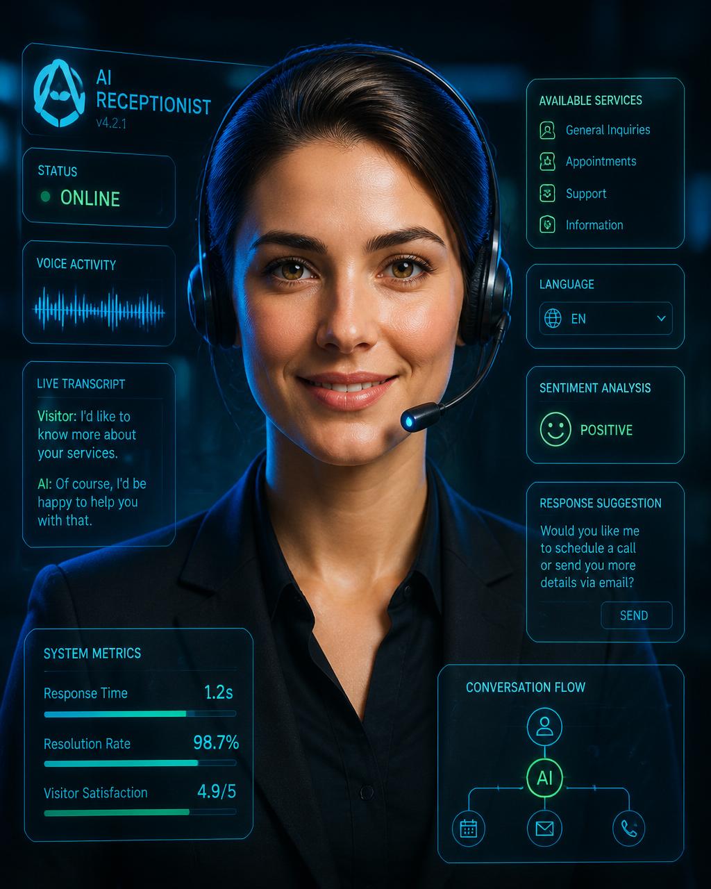 Amy, the AI receptionist